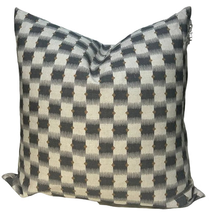 ZIRI CHARCOAL SCATTER CUSHION COVER