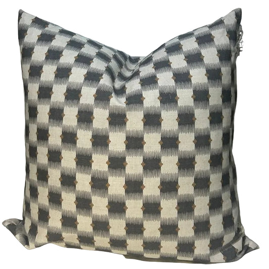 ZIRI CHARCOAL SCATTER CUSHION COVER