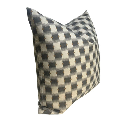 ZIRI CHARCOAL SCATTER CUSHION COVER